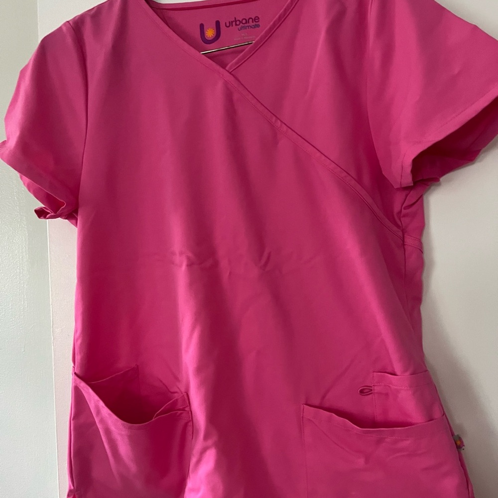Urbane ultimate pink scrub top